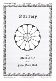 Offertory SATB choral sheet music cover Thumbnail